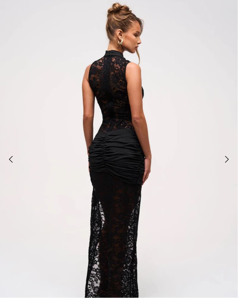 Murci Onyx Lace keyhole maxi dress  - Image 4