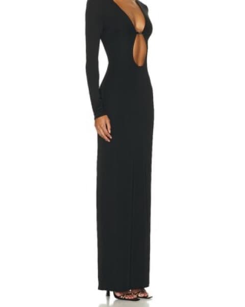 Matte Jersey Cut Out Dress - Image 2