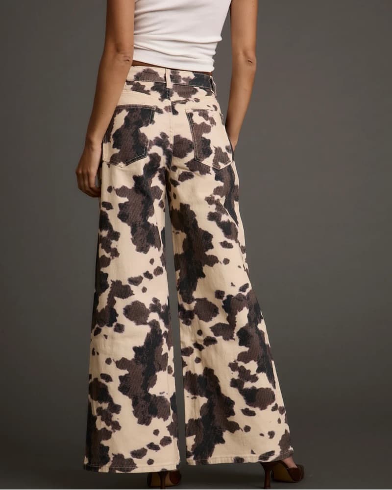 Cowhide Wide Leg Pants  - Image 3