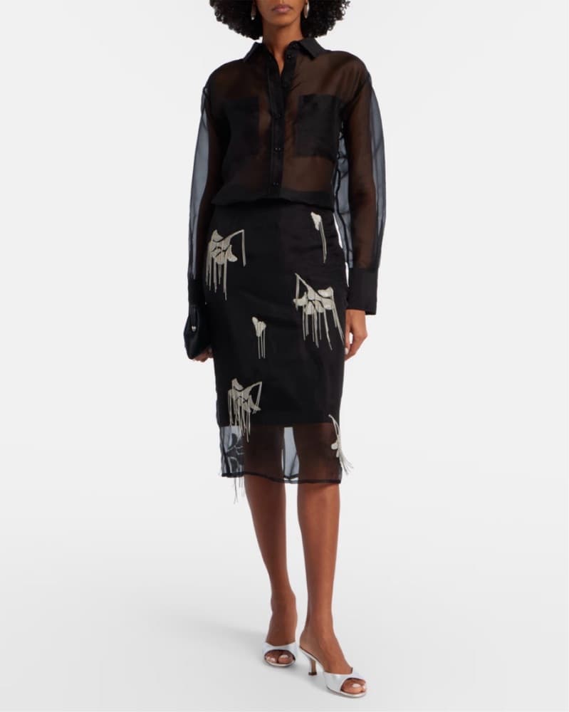 Staud Brigitte Leather Mules  - Image 4