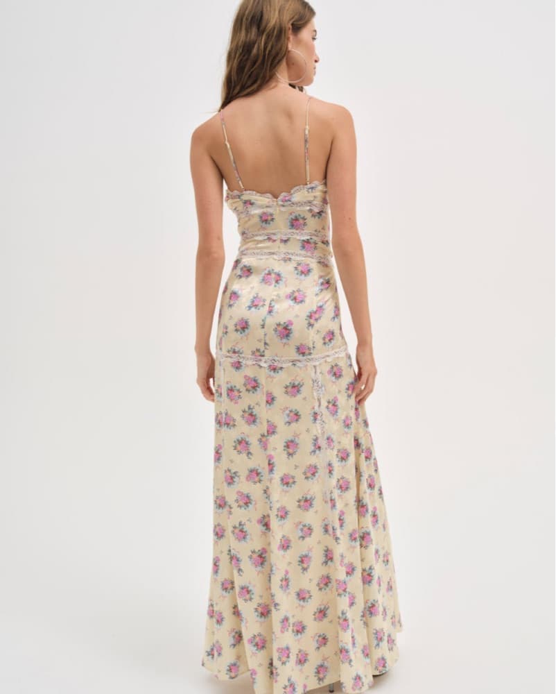 For Love & Lemons Yellow Floral Maxi - Image 2