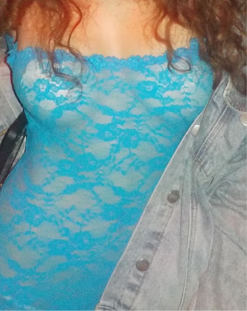 Skims Striking Blue Lace Dress - Image 2