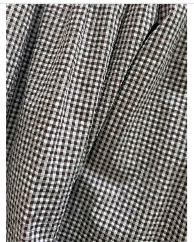 Brown GinghamFleur Midi Dress Hill House - Image 5