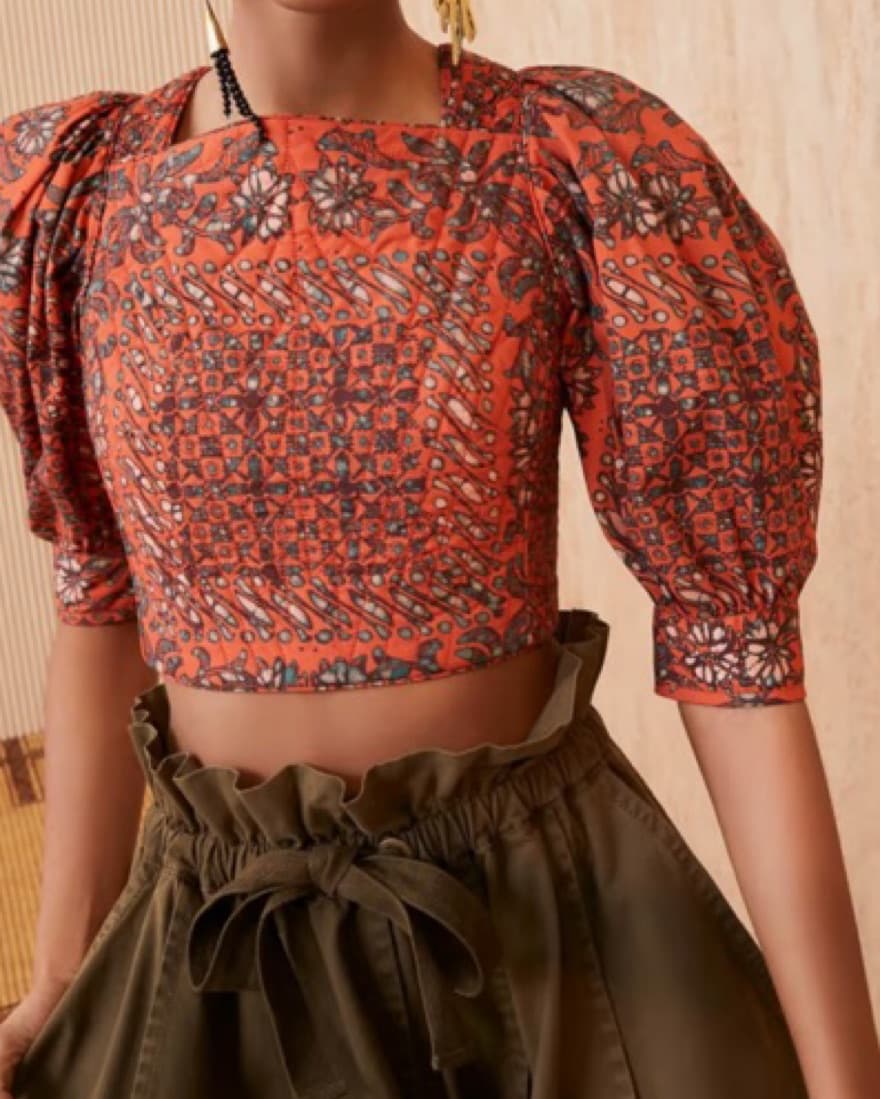 Ulla Johnson Anise Crop Top - Orange  - Image 2