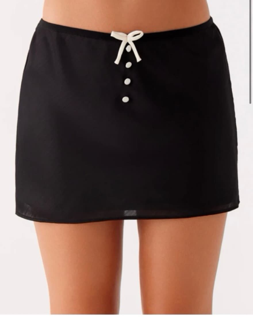 Black Mini Skirt - Image 1
