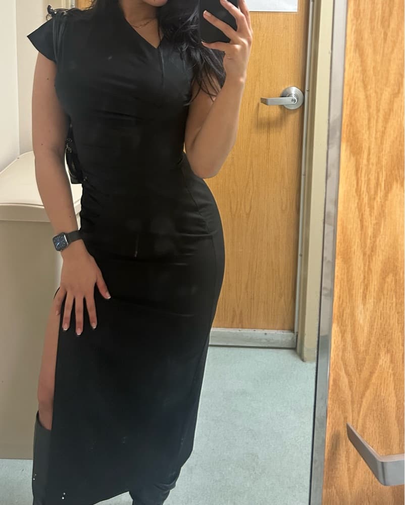 Black Dress With Slits  - Image 1