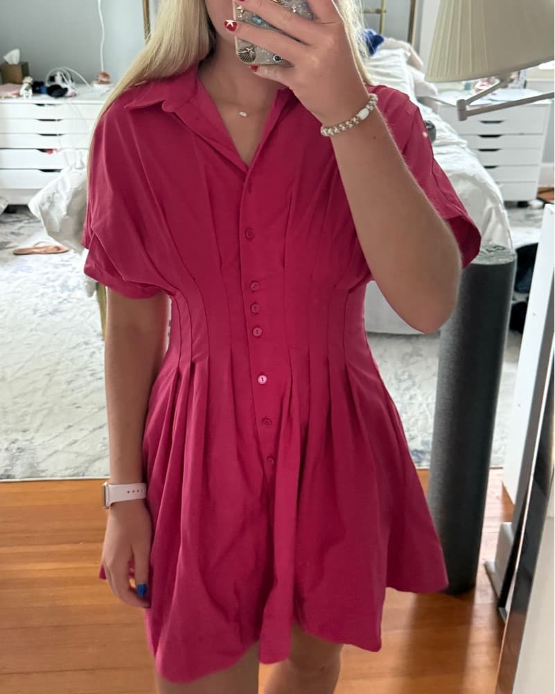 Anthropologie Tobie Mini Dress Pink - Image 2