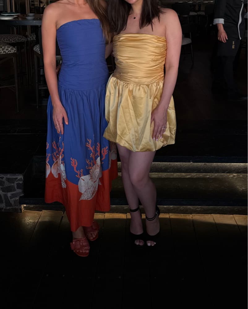 Reformation Yellow Clea Dress - Image 2