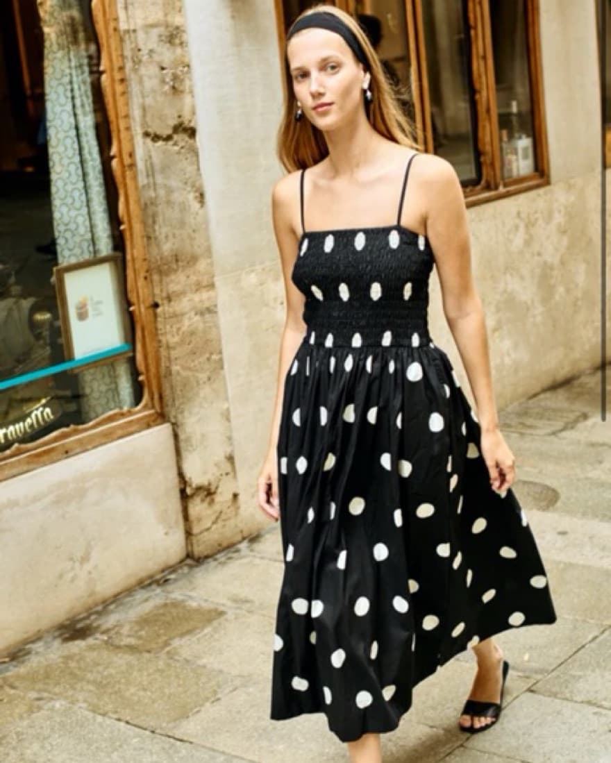Ciao Lucia Mael Polka Dot Midi Dress  - Image 2