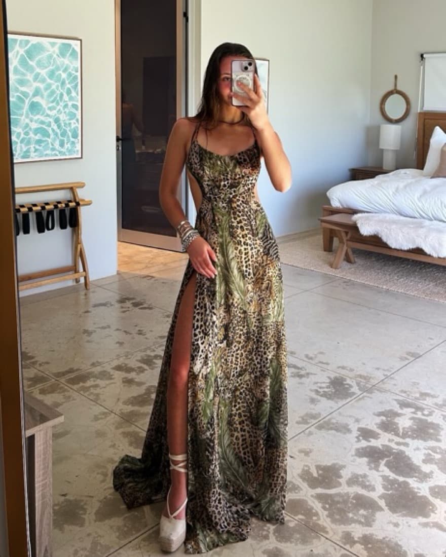 Retrofete Leopard Maxi Dress - Image 1
