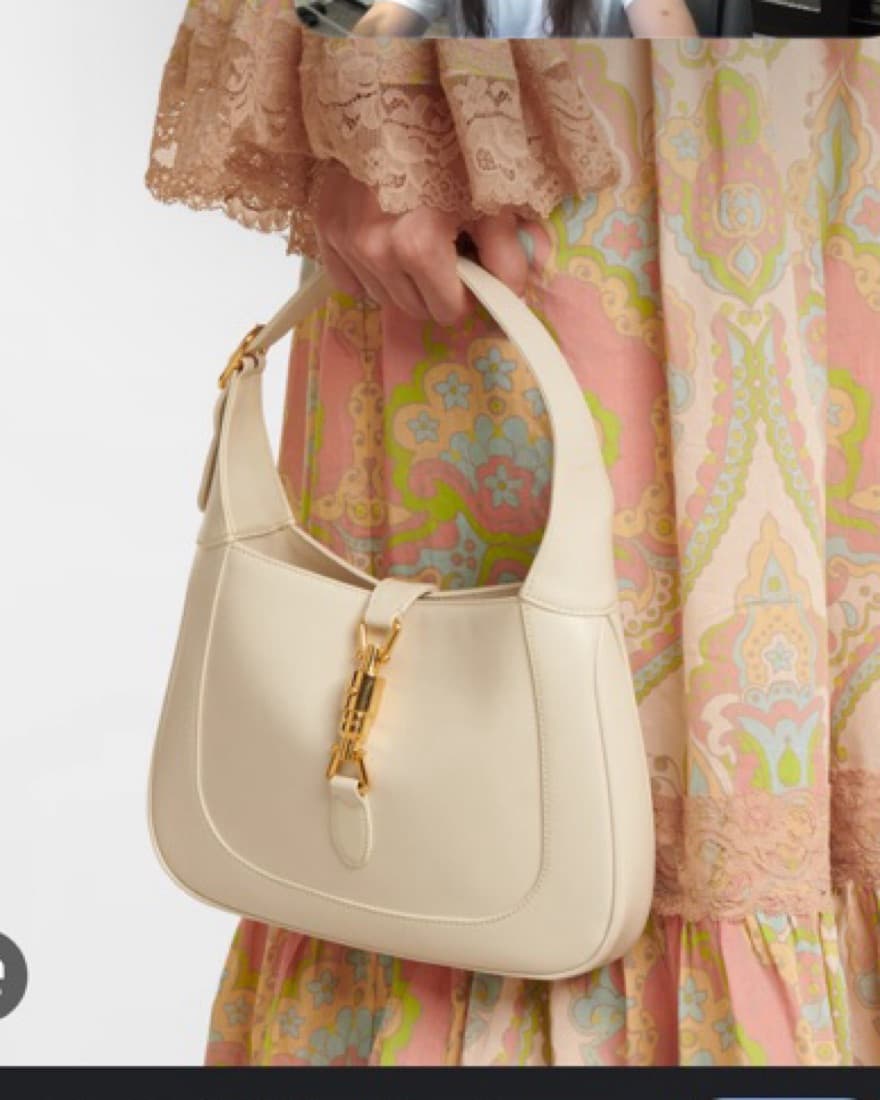 Gucci Jackie 1961 White Leather Bag - Image 1