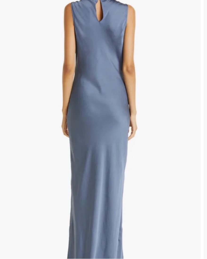 Veronica Beard Kura Cowl Neck Satin Slip - Image 2
