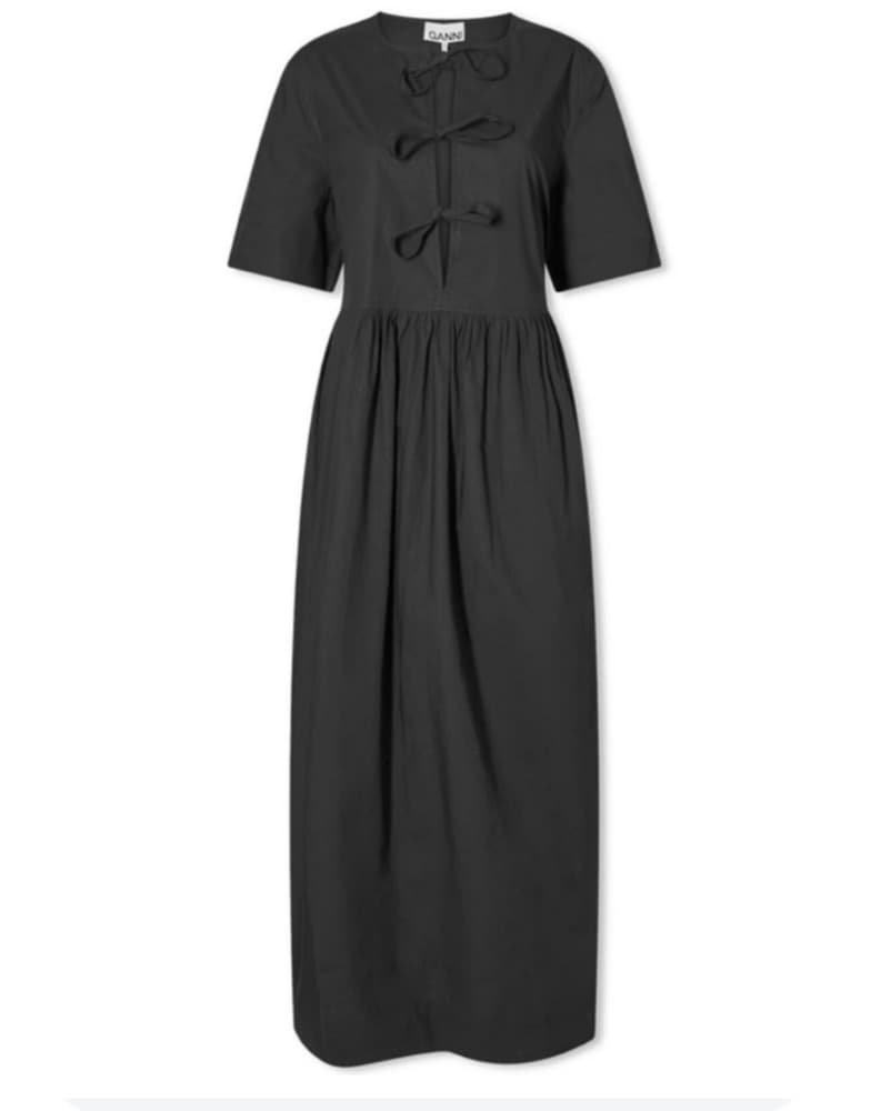 GANNI Tie Front Dress - Image 2
