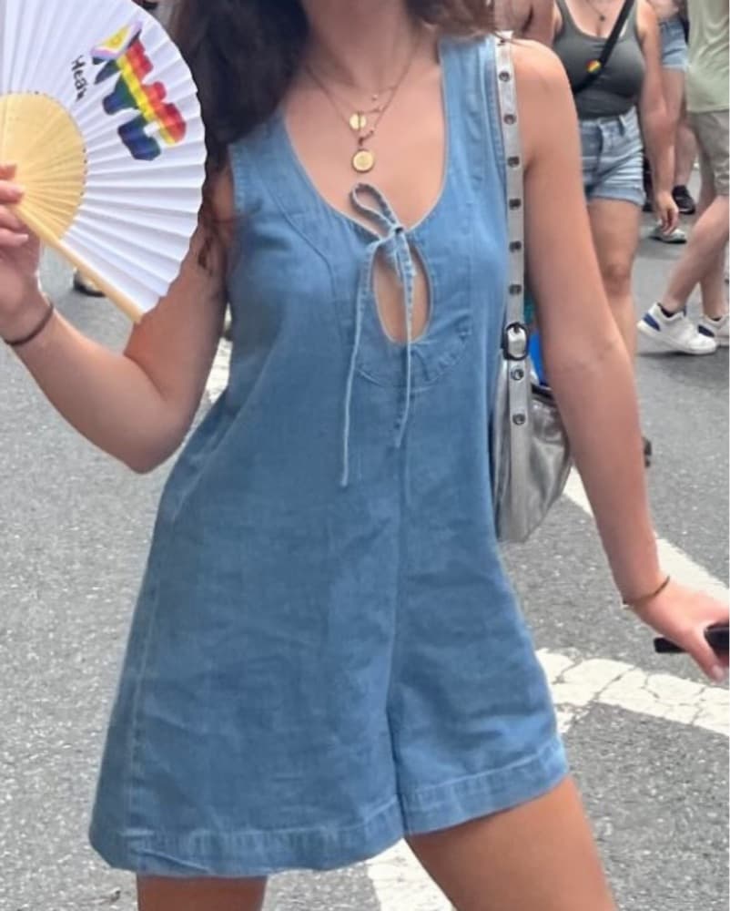Denim romper - Image 1
