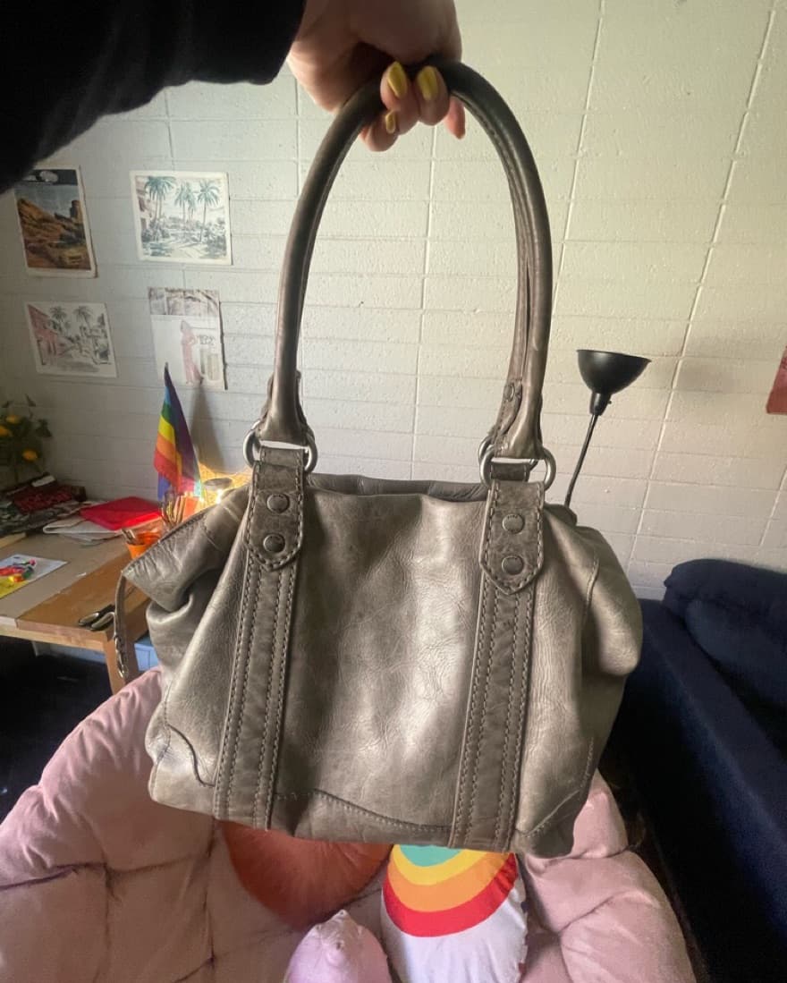 ice grey FRYE melissa bag purse  - Image 3