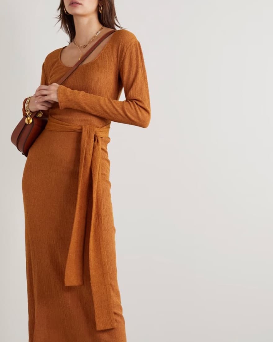 Savannah Morrow Burnt Orange Dress - Image 1