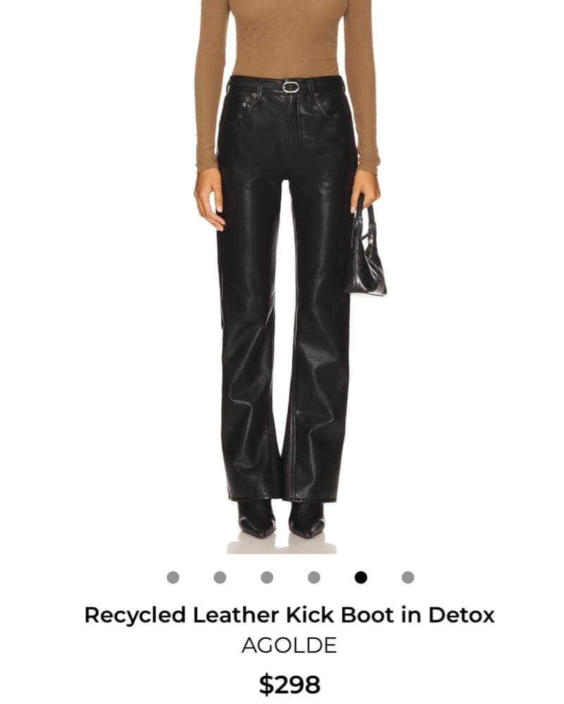 Agolde Leather Pants - Image 2