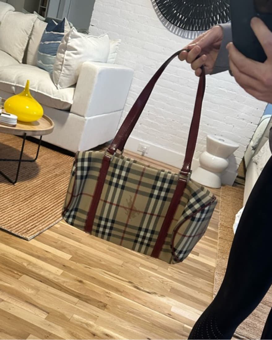 Burberry Haymarket Check Coated Canvas  - Image 2