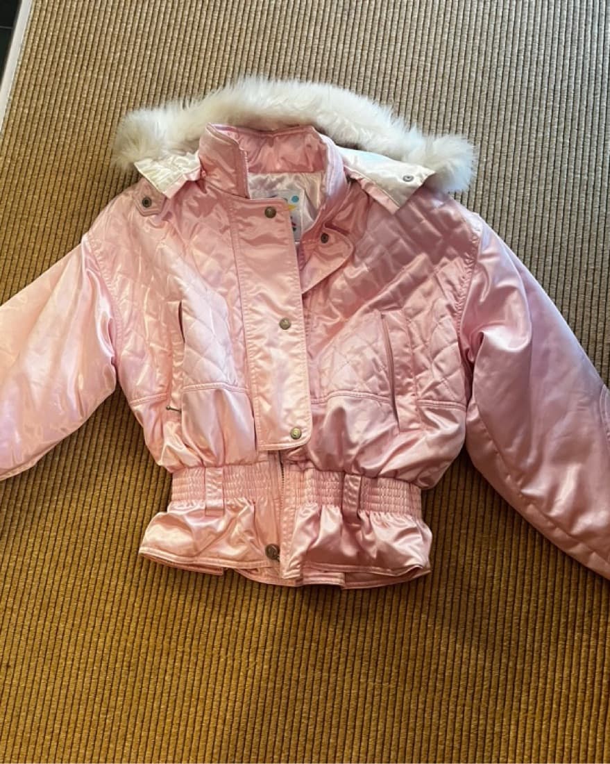Courreges Vintage Baby Pink Puffer - Image 2