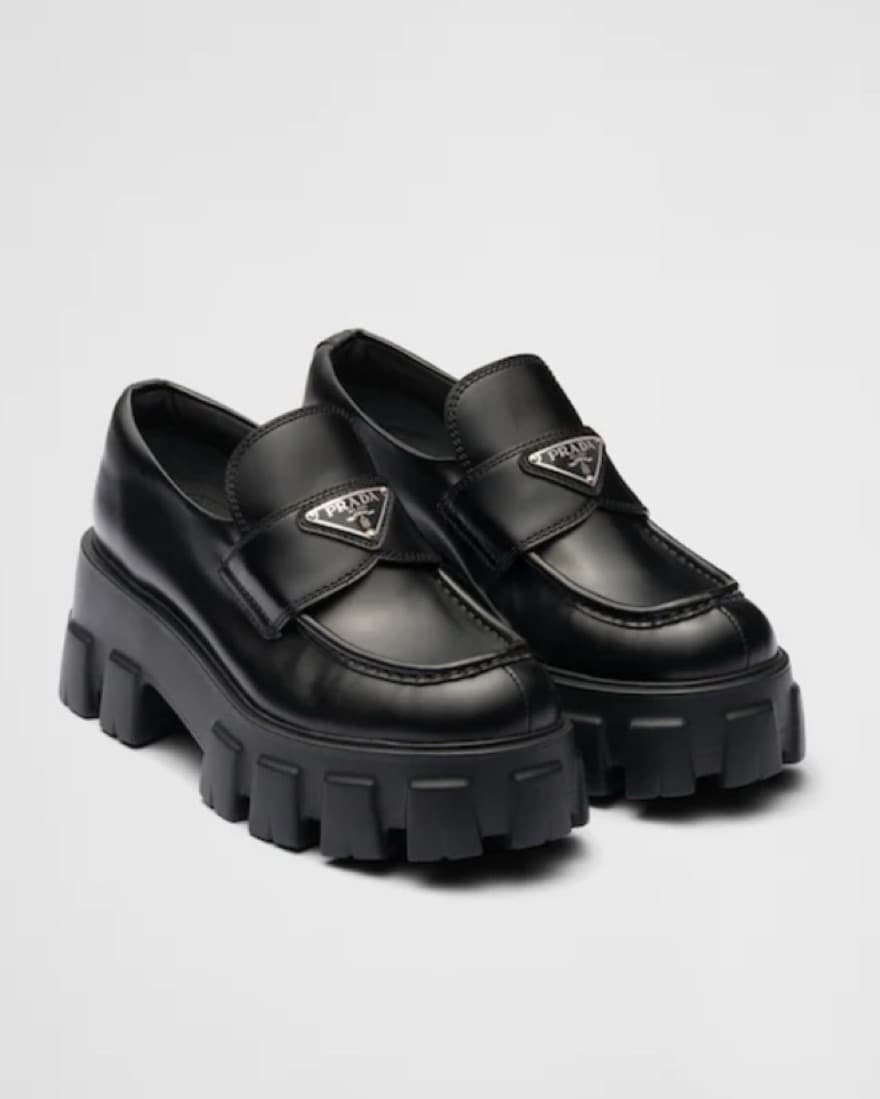 Prada Chunky Platform Loafers - Image 1