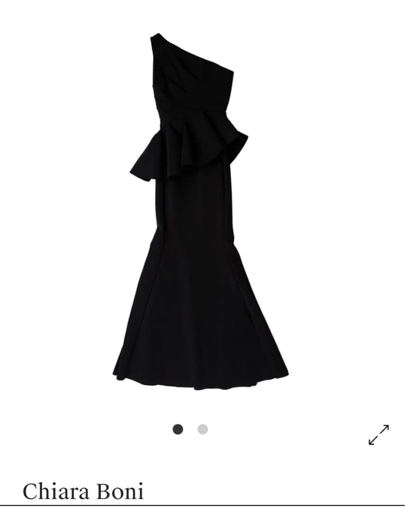 Chiara Boni Black Tie Gown - Image 2