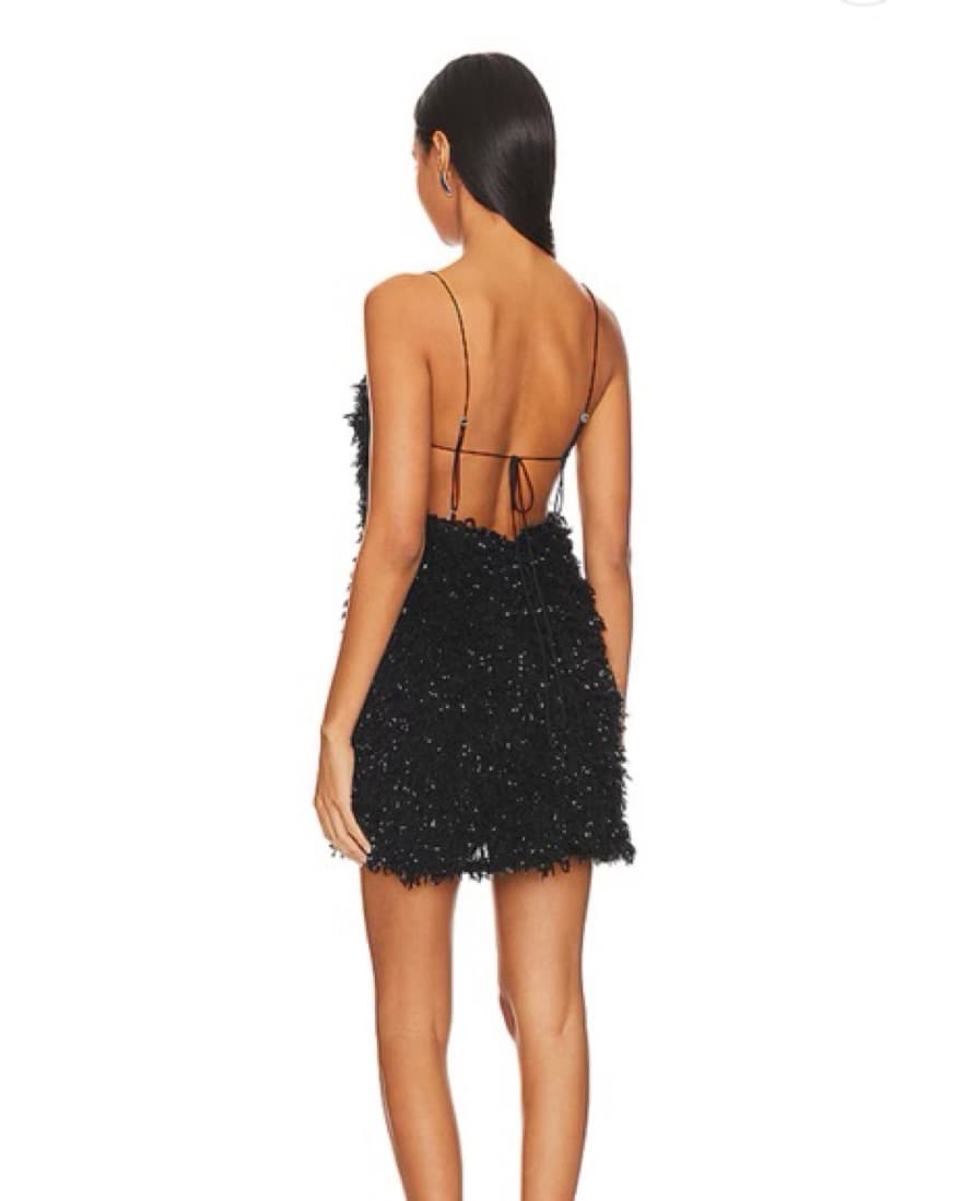 Kamara Mini Dress in Black - Image 3