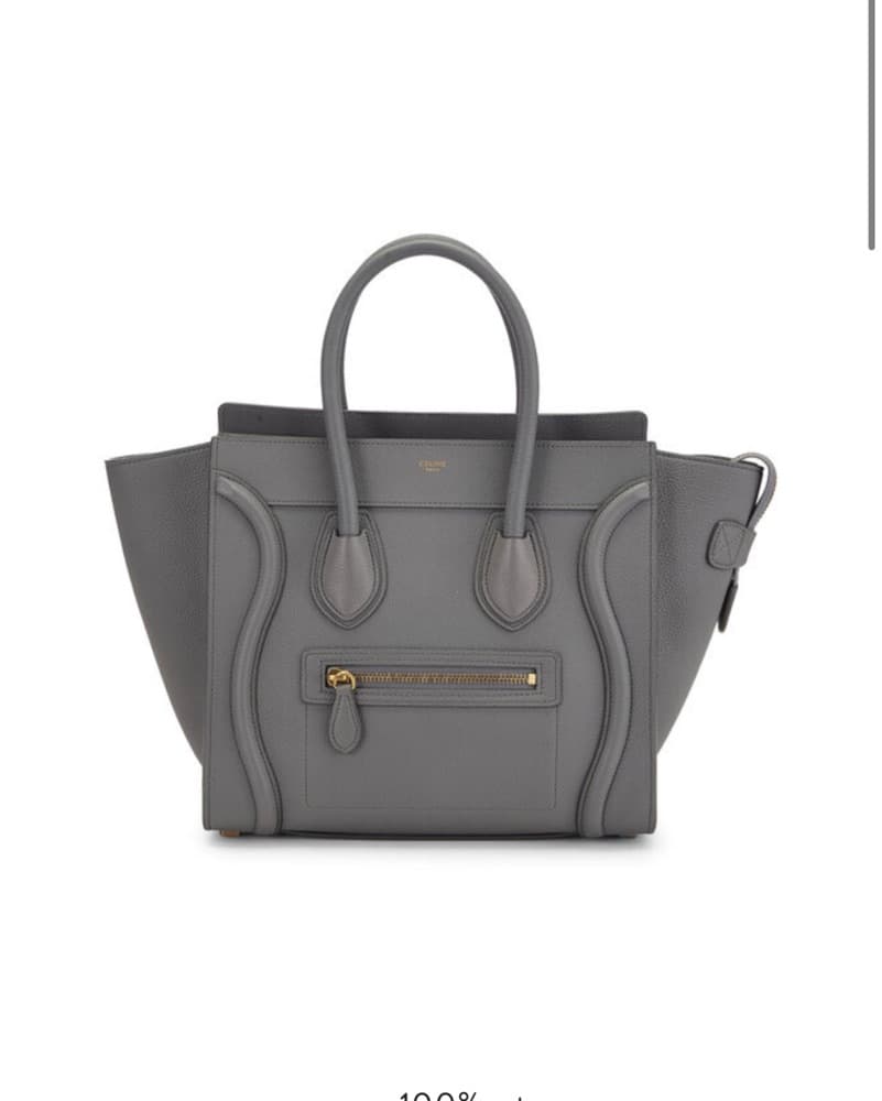 Celine Gray Mini Phantom Purse - Image 2