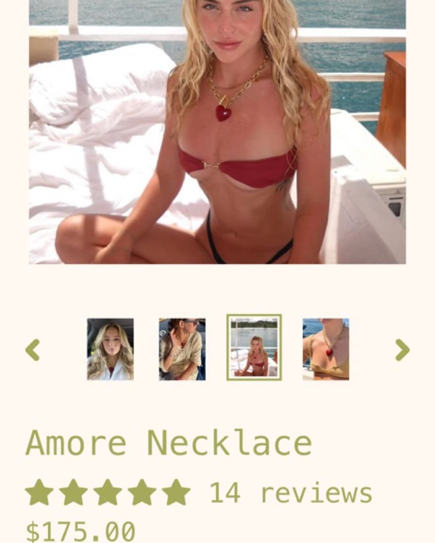 Amore Heart Necklace - Image 1
