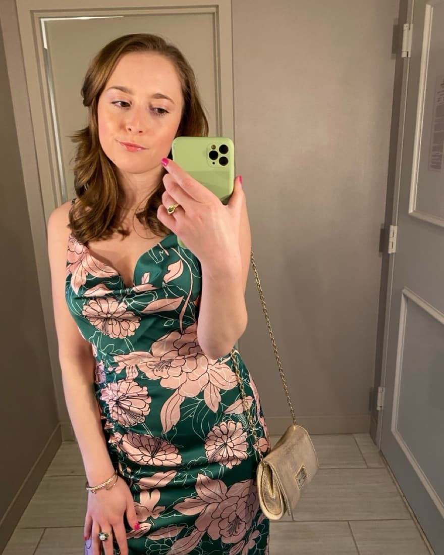 MILLY Floral Silk Dress - Image 2