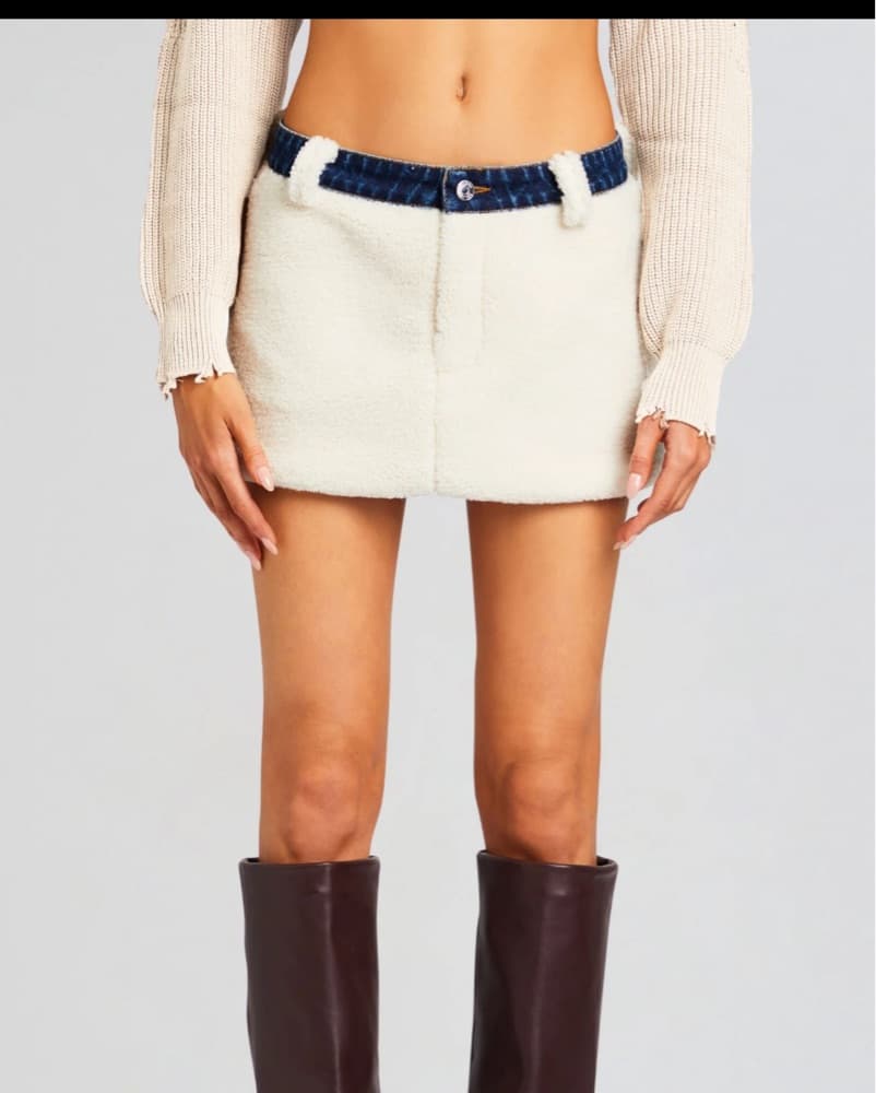 Retrofete Teddy Denim Jacket And Skirt - Image 3