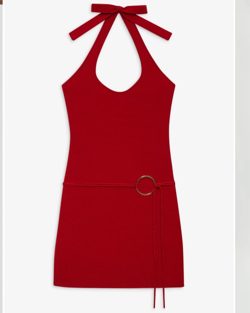 Frankies Bikinis Dolly Knit Mini Red - Image 1