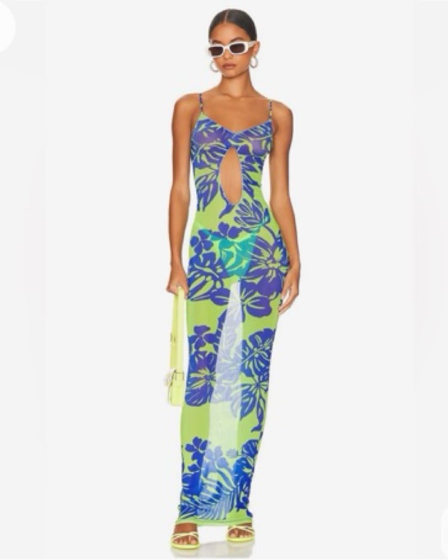 Melissa Simone Mesh Maxi Dress Coverup - Image 1