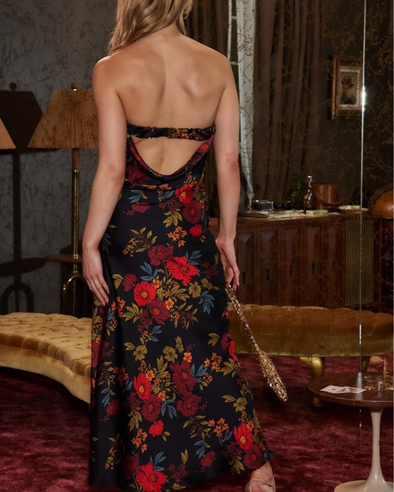 Black Floral 12th Tribe Dress - Image 3