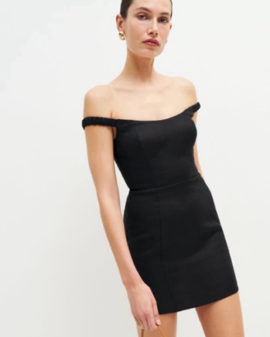 Reformation Sawyer Linen Mini Dress - Image 1