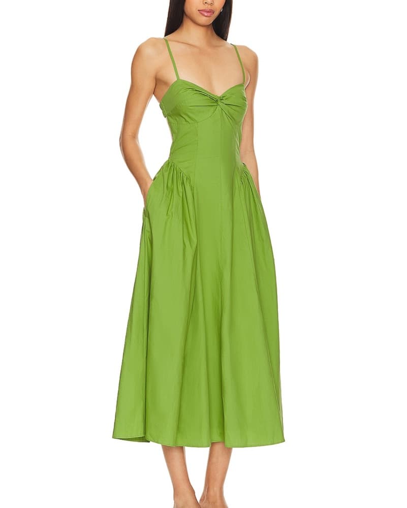 NIA Destene Dress Pesto Green - Image 3