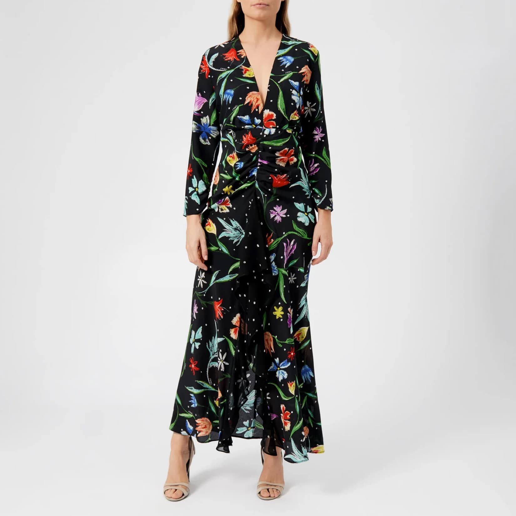 Rixo Rose Floral Midi Dress - Image 3
