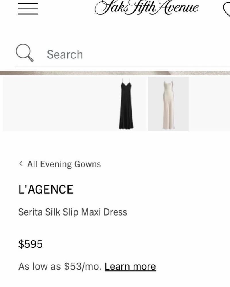 L'Agence Champagne Slip Maxi dress - Image 6
