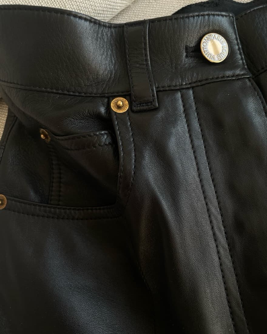 Leather Pants (Louis vuitton Lambskin)  - Image 4