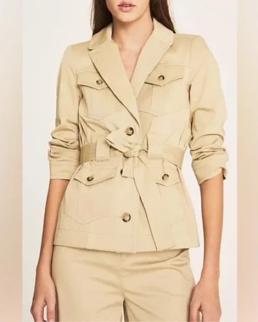 Ba&sh Muse Field Jacket Beige - Image 3
