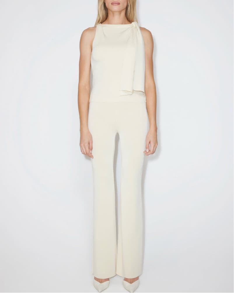 Khy Sueded Stretch Knotted Top - S - Image 2