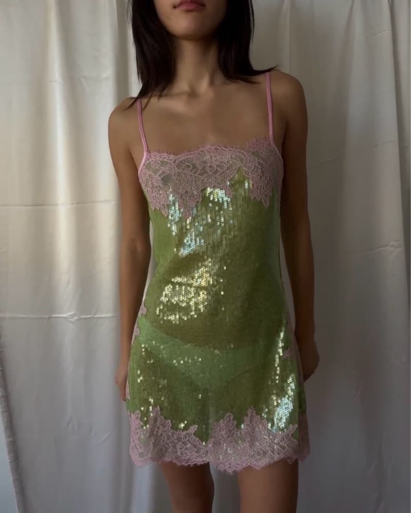 Hand Over Sequin Dress - Image 3