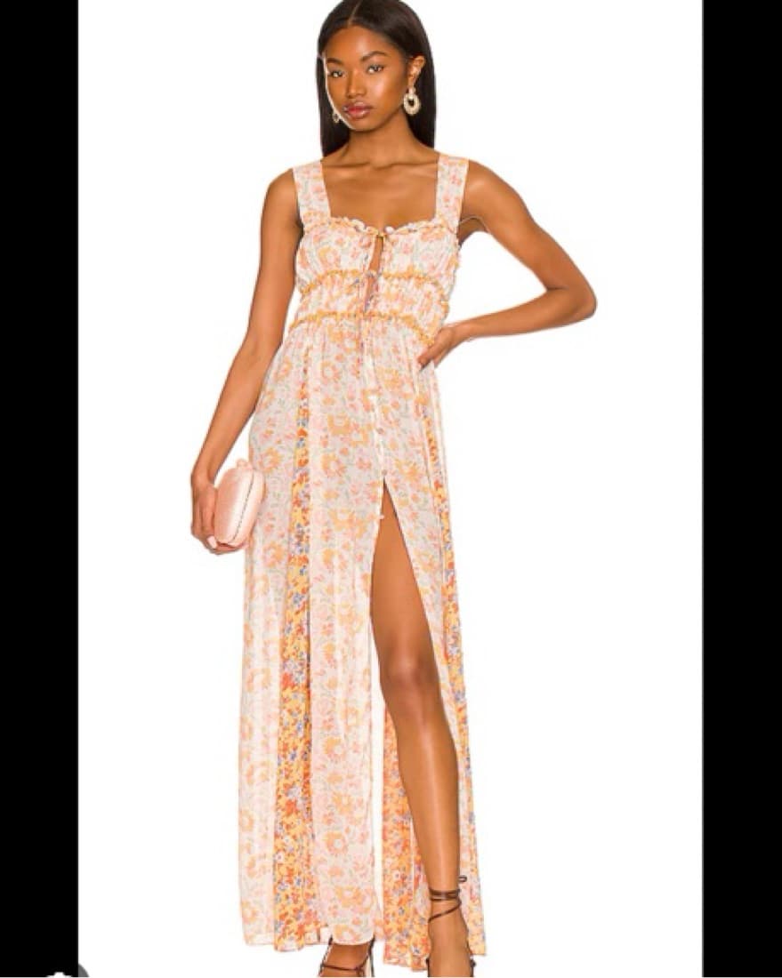 Free People Floral Maxi Dress - Image 1