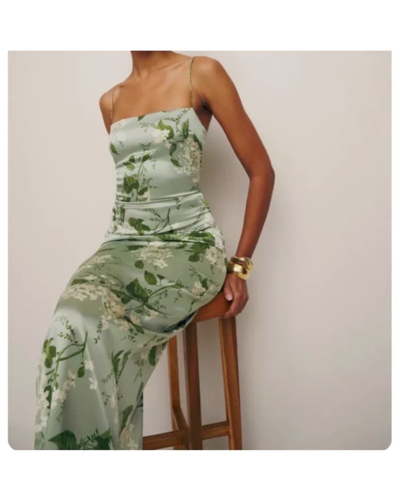 Elegant Floral Midi Dress - Image 3