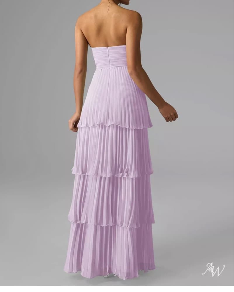 Purple Tiered Maxi Dress - Image 2