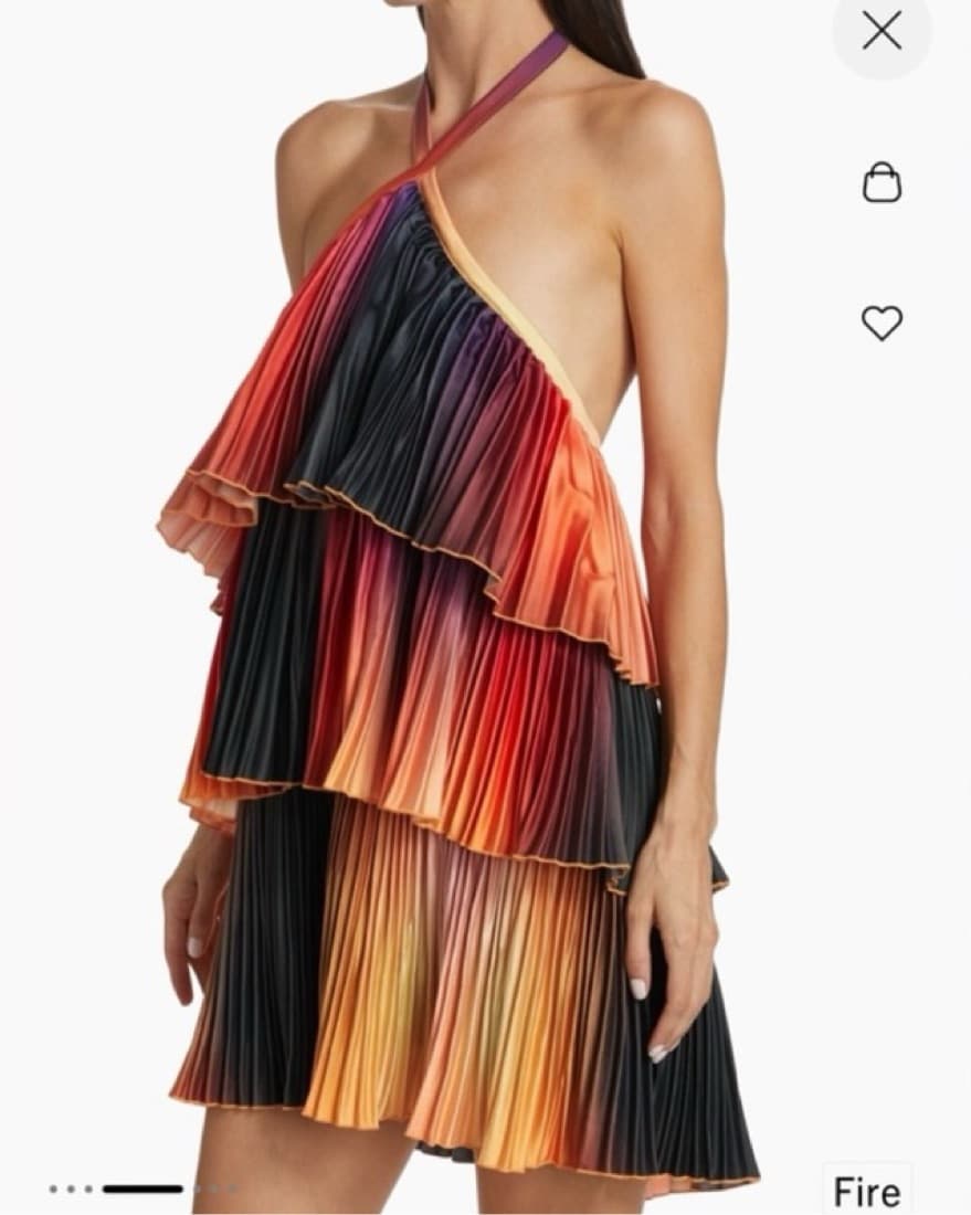 L’idee Mini Dress in Fire  - Image 3