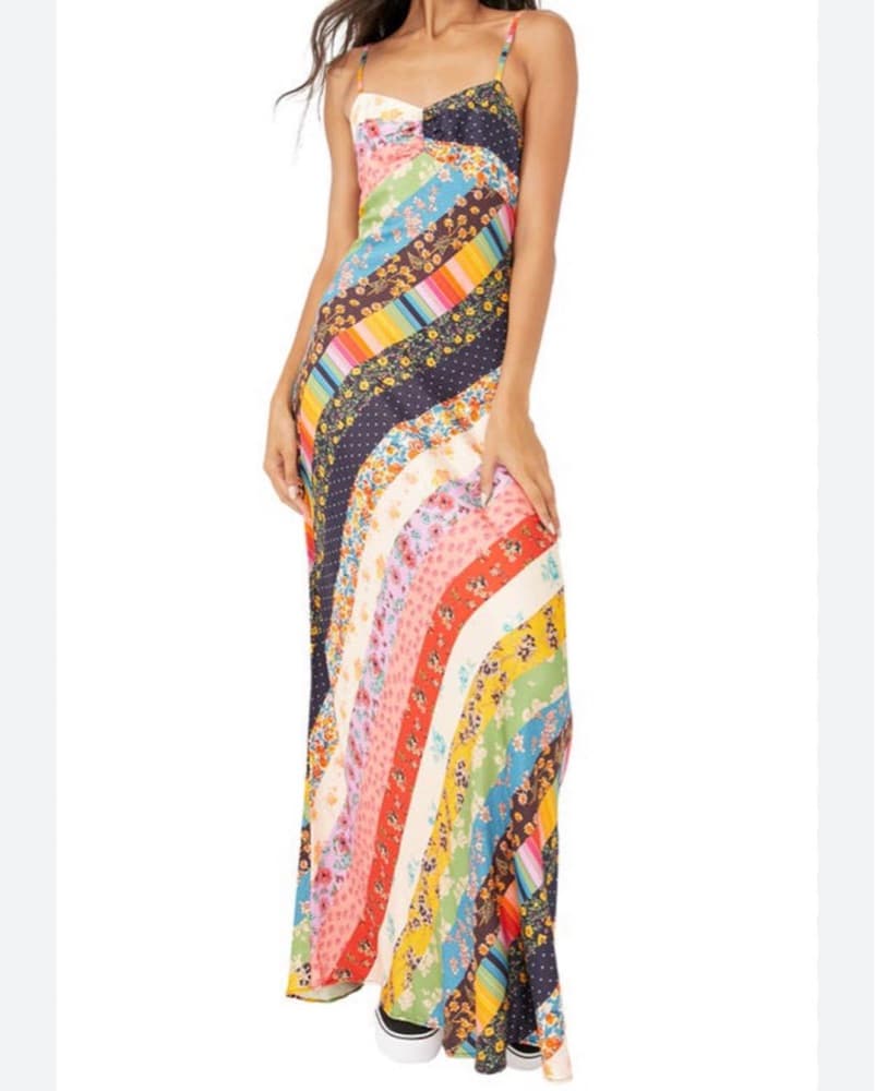 Free People Long Multicolored Dress - Image 1