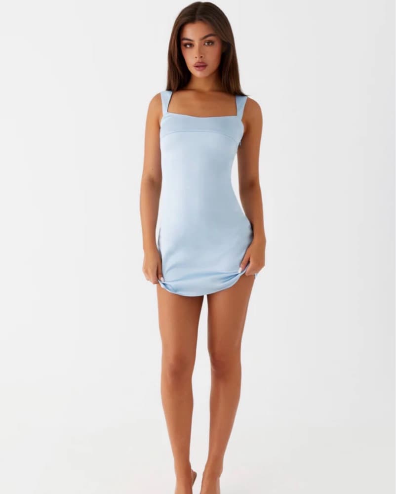 Peppermayo Odette Satin Mini Dress - Image 1