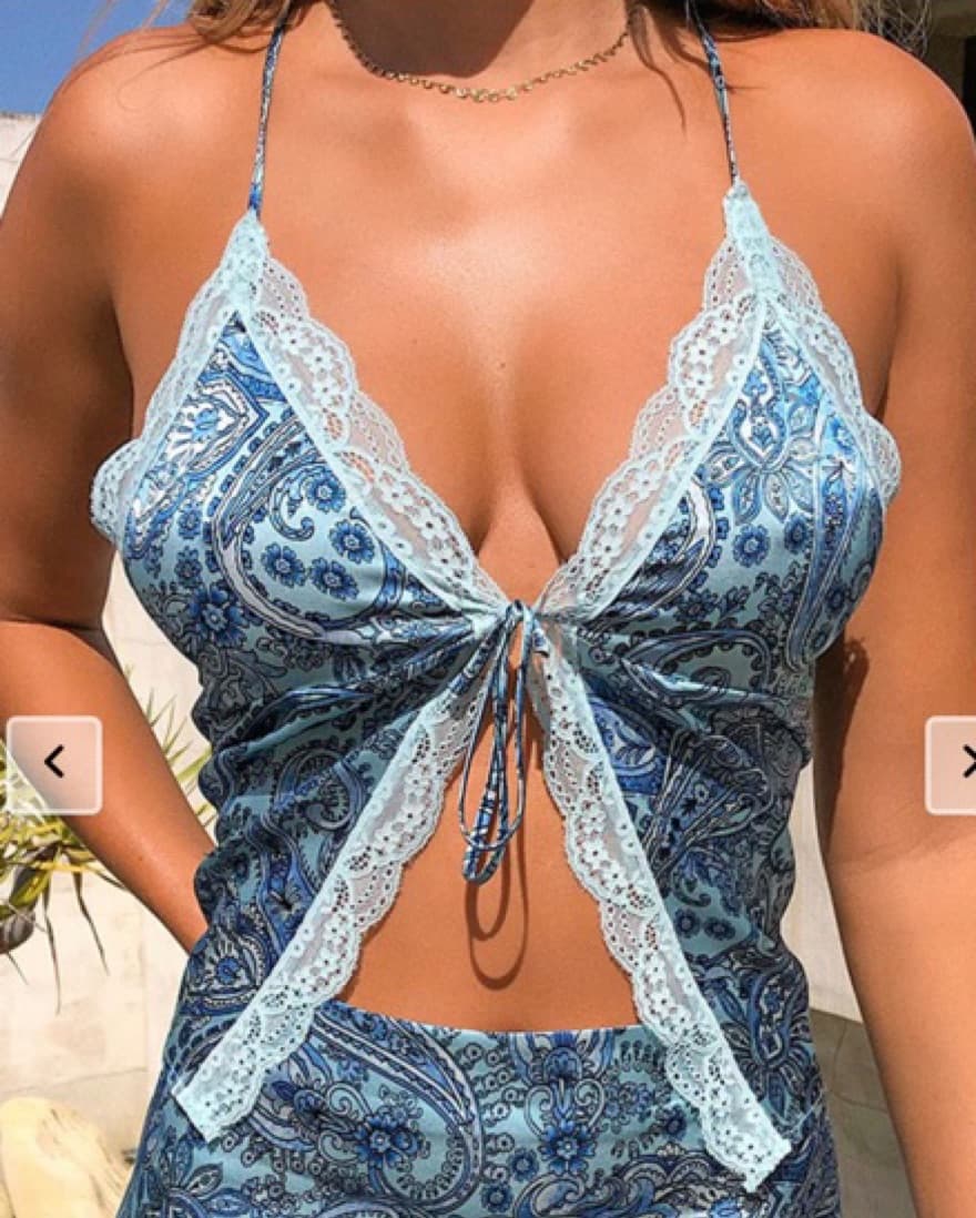 Frankies Bikinis Silk Top - Image 4