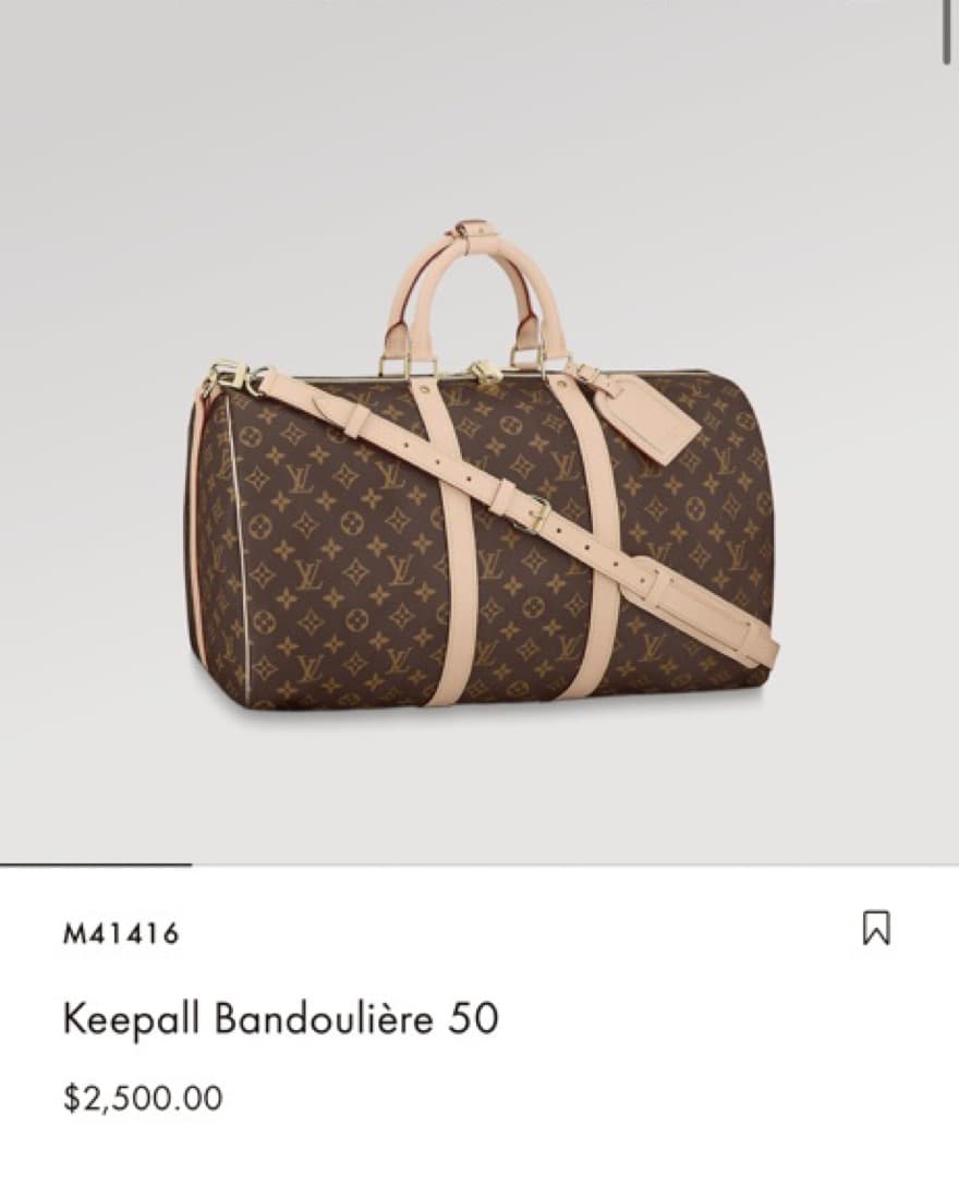 Keepall Bandoulière 50 Louis Vutton Bag - Image 2