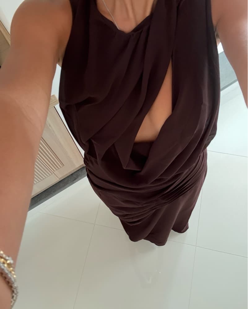 Meshki Brown Dress - Image 3